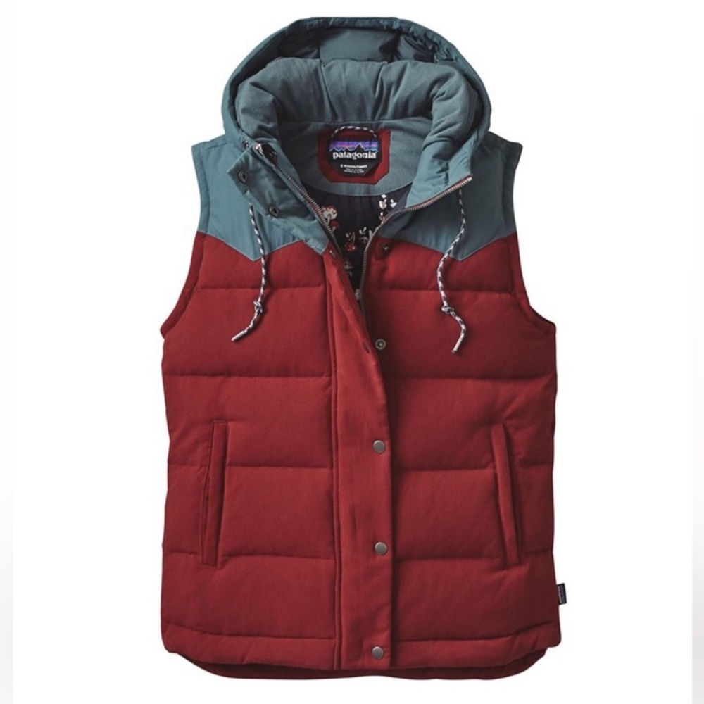 Patagonia Bivy Hooded Vest Red Mushroom